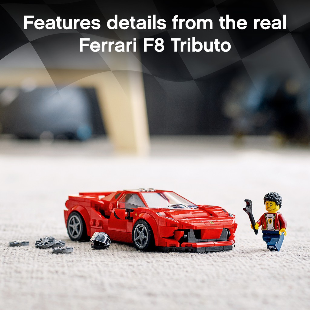 [Mã LIFELE12 giảm 100K đơn 799K] LEGO SPEED CHAMPIONS 76895 Siêu Xe Ferrari F8 Tributo( 275 Chi tiết)