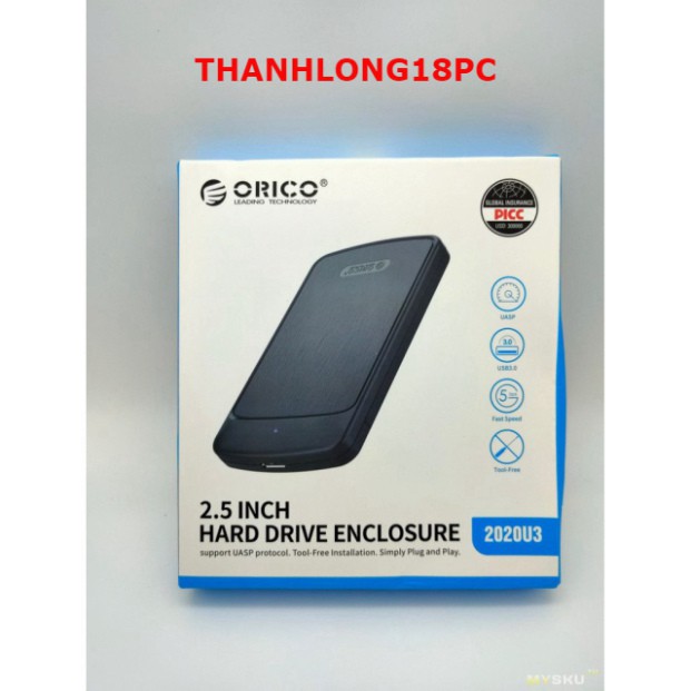 [Chính Hãng] BOX Ổ cứng HDD BOX 2.5'' Orico 2020U3 Sata III USB 3.0 | BigBuy360 - bigbuy360.vn
