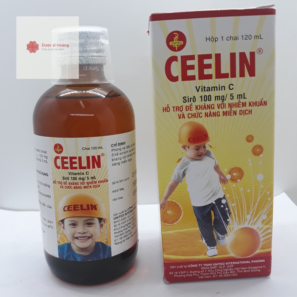 Ceelin Siro Vitamin C tăng sức đề kháng với nhiễm khuẩn