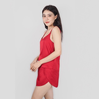 Đồ ngủ 2 dây lụa satin mềm mát size 40-65kg