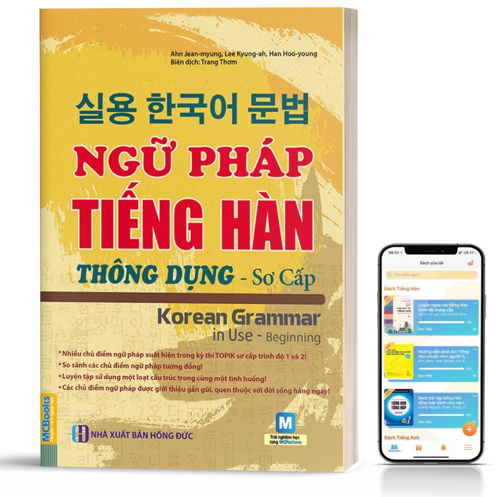 Sách - Ngữ pháp tiếng Hàn thông dụng (sơ cấp) – Korean Grammar in use [MCBOOKS]