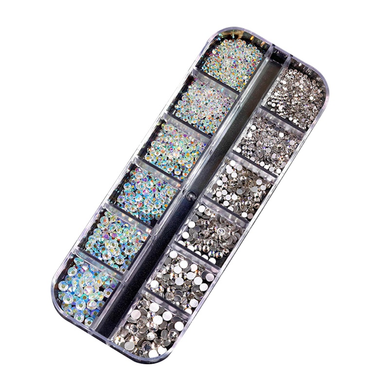 Hạt Đá Pha Lê AB Mặt Phẳng Trang Trí Móng Tay Nghệ Thuật
