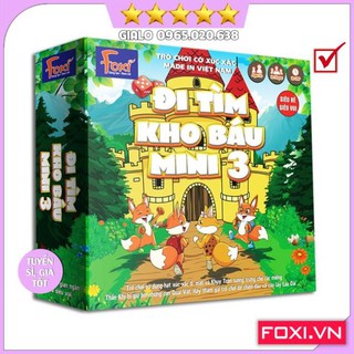 Board game-Đi tìm kho báu mini 3 Foxi-nâng cao khả năng xử lí tình huống-tranh luận-logic