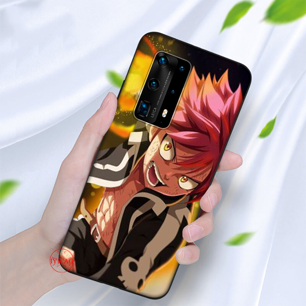 Ốp Điện Thoại Silicon Mềm Hình Fairy Tail Natzu E Lucy Cho Huawei P20 P30 Lite P20 P30 Pro Y7a Y9a P Smart Z 2021