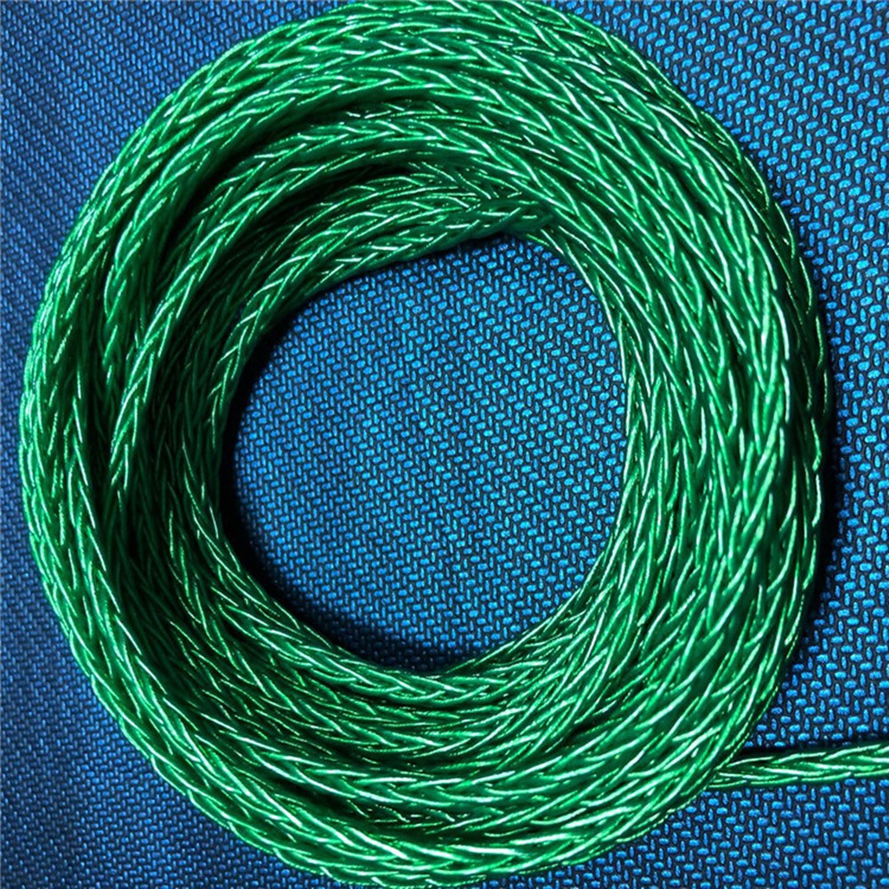 Dây dài 1m màu xanh lá cây 8 phần 152 lõi dùng để làm tai nghe thủ công