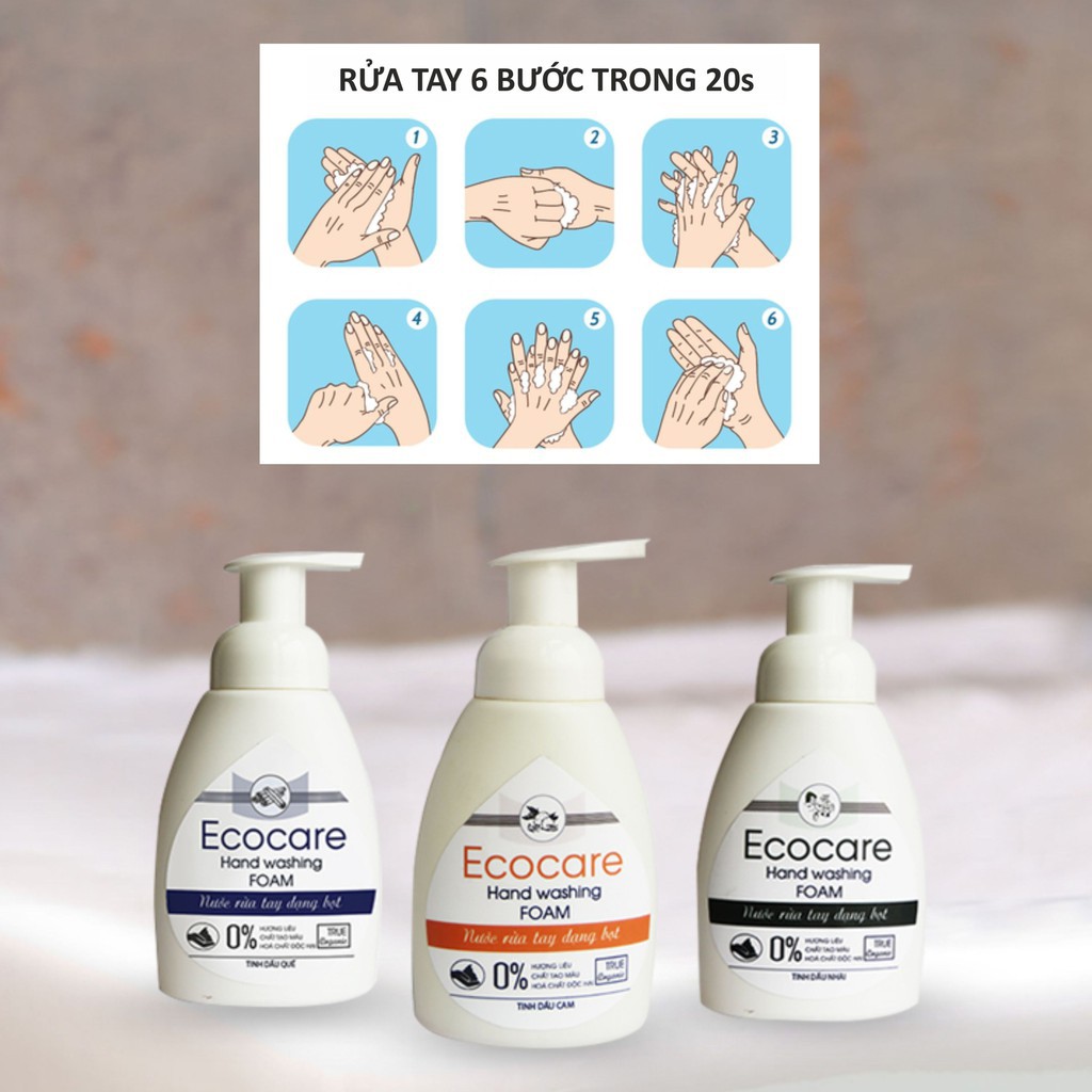 [Chính Hãng] Nước Rửa Tay Hữu Cơ Bồ Hòn Và Tinh Dầu Thiên Nhiên An Toàn Cho Da Nhạy Cảm ECOCARE _TiVa Mart | BigBuy360 - bigbuy360.vn