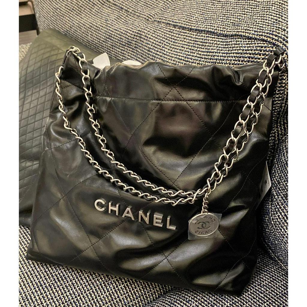 Túi Xách Nữ Đeo Vai, Túi Tote Đen Dây Xích Khoá Bạc Size 33cm Cao Cấp