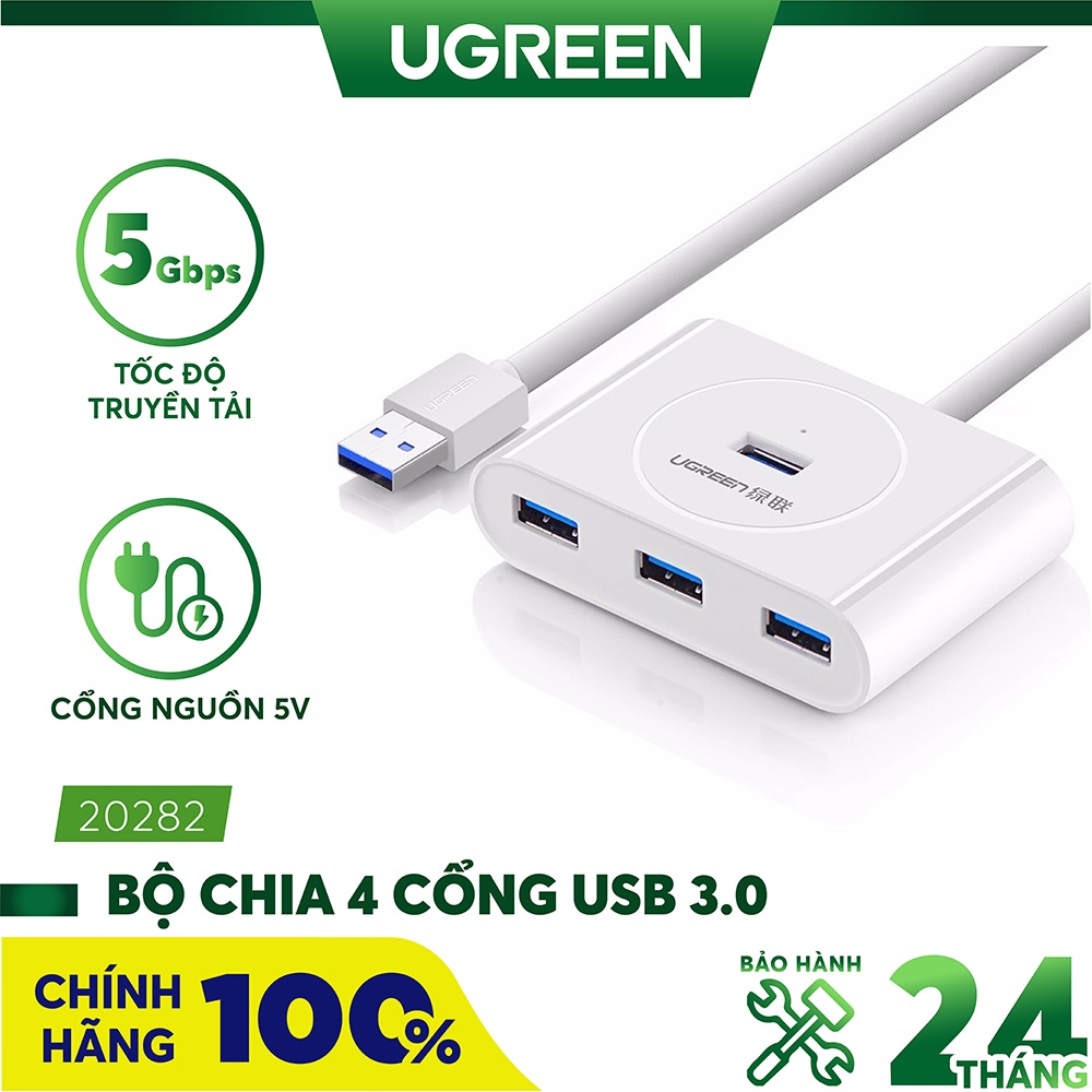 Bộ chia HUB USB 3.0 ra 4 cổng usb 3.0 Ugreen 20282