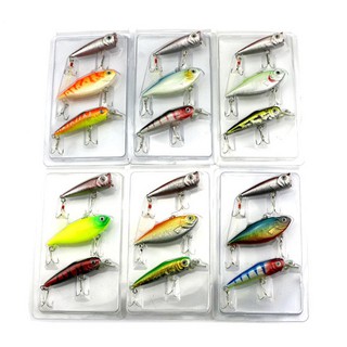 3pcs/Lot Mixed Fishing Lures Set 12cm/29g Minnow Artificial Crankbaits Topwater Popper Hook Fake