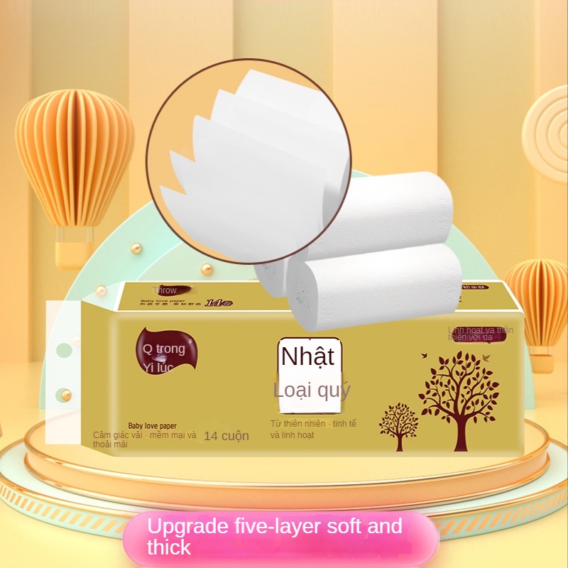 Cuộn Giấy Vệ Sinh Bằng Bột Gỗ Ttm053