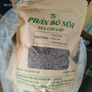Phân bò sữa nén viên cao cấp gói 1 kg chuyên bón cho hoa, cấy cảnh