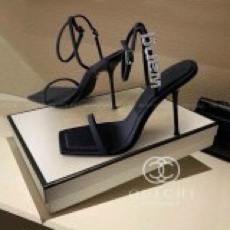 🆘Hàng về🆘 sandal wang quai đá gót nhọn 9cm hàng cao cấp FULLBOX