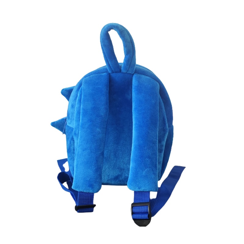 Ba Lô Đi Học Hình Nhím Sonic Nhồi Bông Đáng Yêu Cho Bé