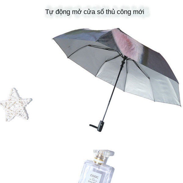 ✢Ô gấp cá nhân che mưa nắng ô dù kép chống nắng nữ sinh phiên bản Hàn Quốc Ô che nắng che nắng UV