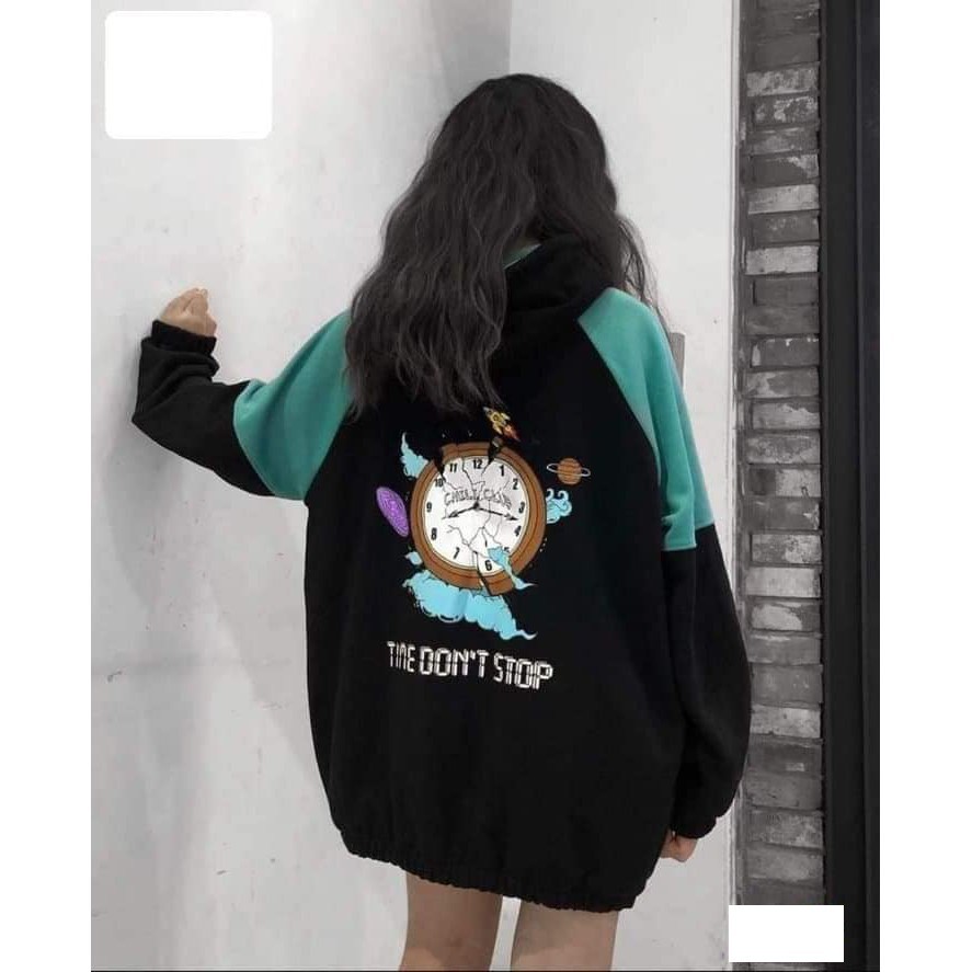 Áo Hoodie Nỉ Gấu 2 Lớp Phối Nâu Đồng Hồ X.Store | BigBuy360 - bigbuy360.vn
