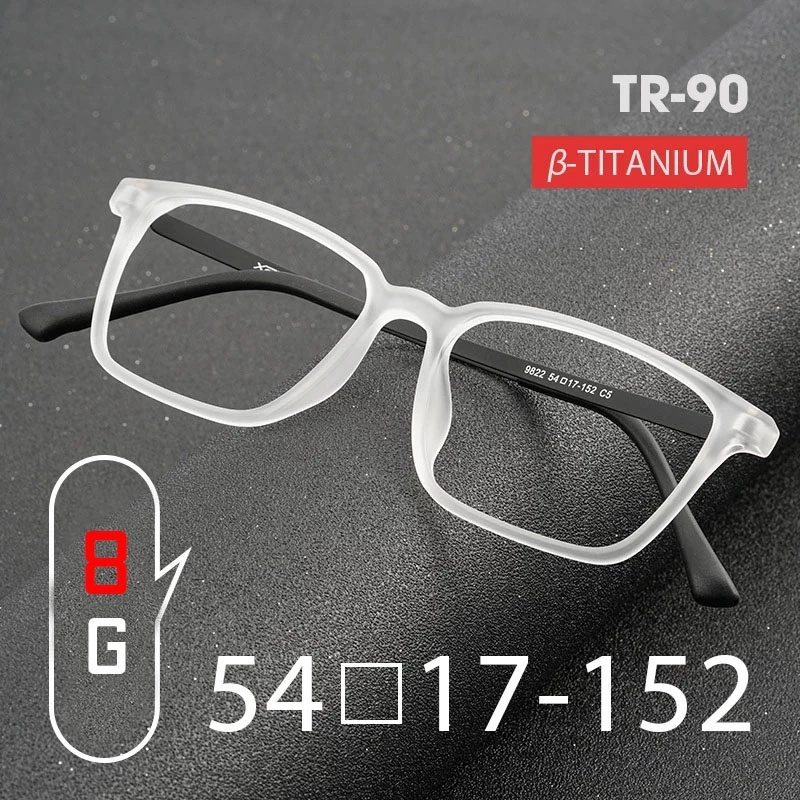 Mắt Kính Gọng Vuông TR90 Bằng Titan Siêu Nhẹ Thoải Mái Cho Nam