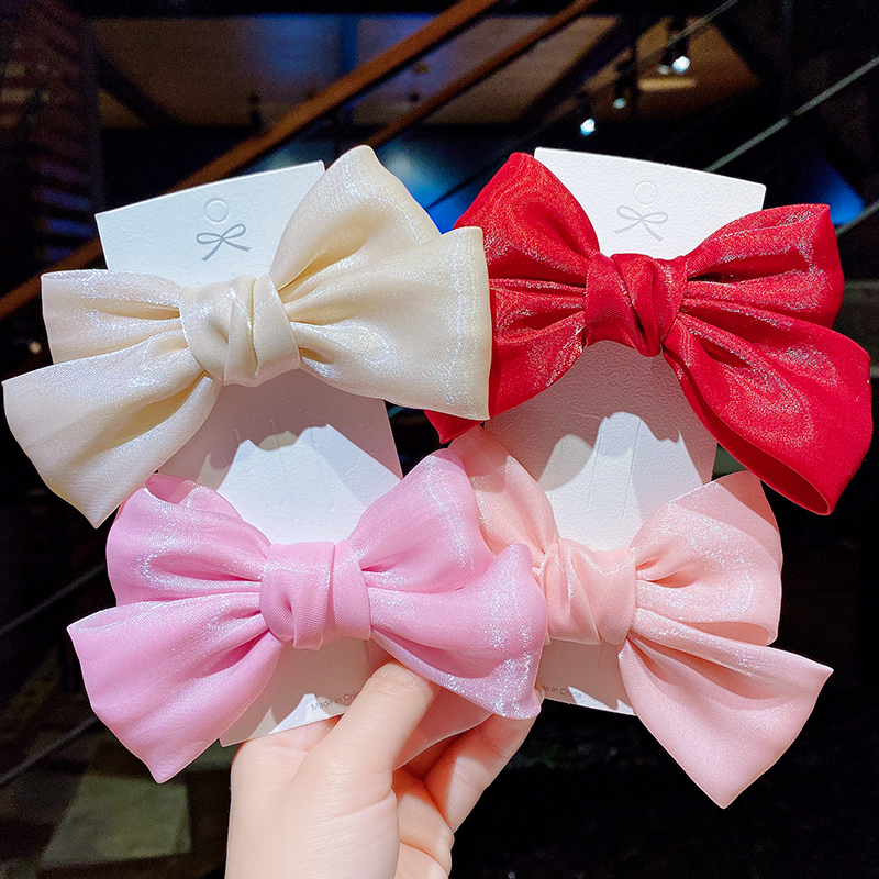 Kẹp Tóc Nơ Đôi Nhiều Màu Tự Chọn Cho Bé Gái