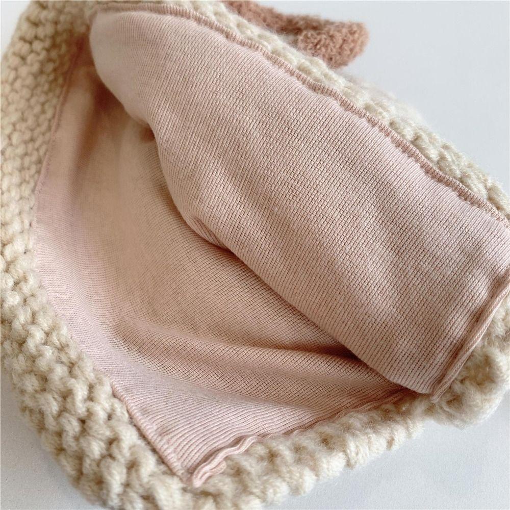 Mũ Len Trùm Tai Giữ Ấm Mùa Đông Dễ Thương Cho Bé