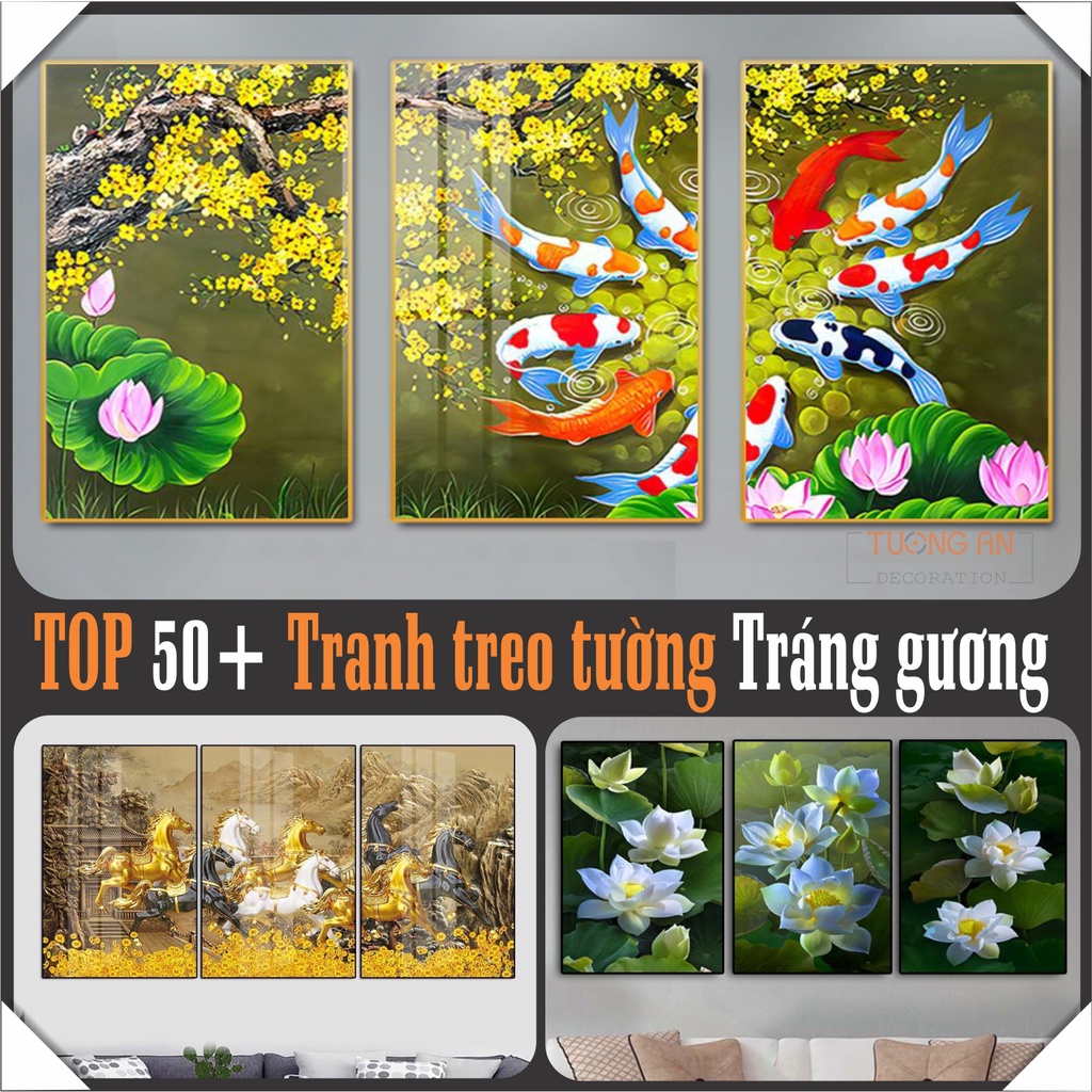 Tranh treo tường decor_Tranh tráng gương cao cấp Tuong An_ tranh trang trí phòng ngủ, phòng khách, cầu thang, phòng thờ