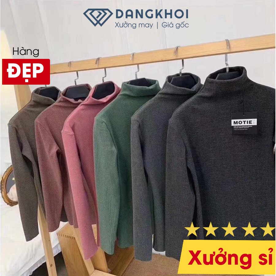 Áo Giữ Nhiệt Nữ Cổ Cao 3cm Motie Đẹp Loại 1