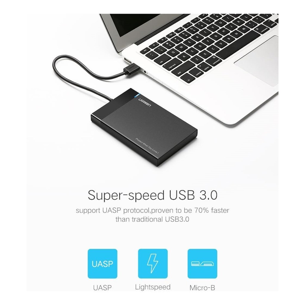 Hộp Đựng Ổ Cứng 2.5 inch USB 3.0 Ugreen 30847 - HDD Box Chính Hãng | WebRaoVat - webraovat.net.vn