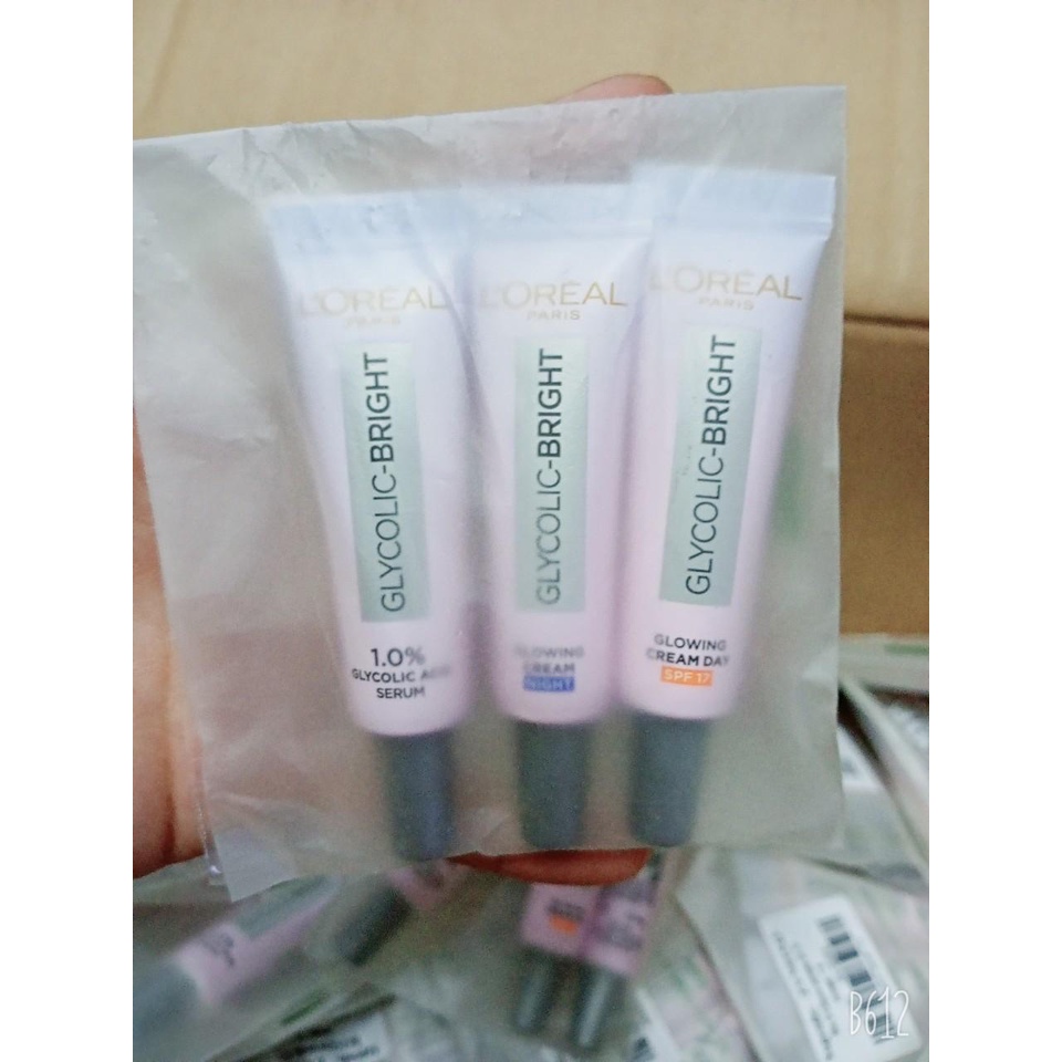 Serum Kem dưỡng ngày &amp; đêm giảm thâm nám L'Oreal Paris Glycolic Bright 7.5ml