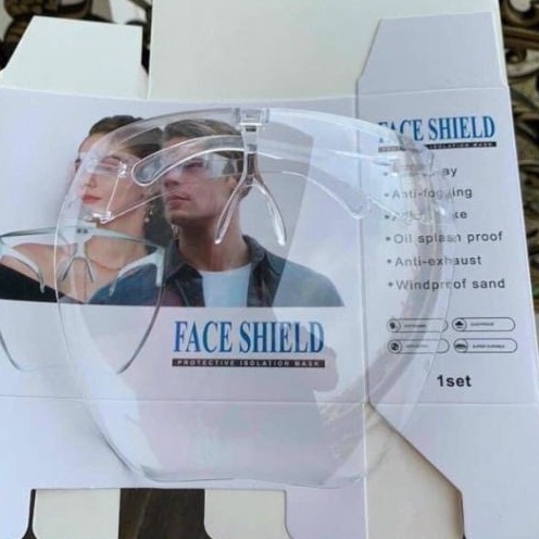 Kính bảo hộ phòng dịch chắn bụi gió đi đường Face Shield