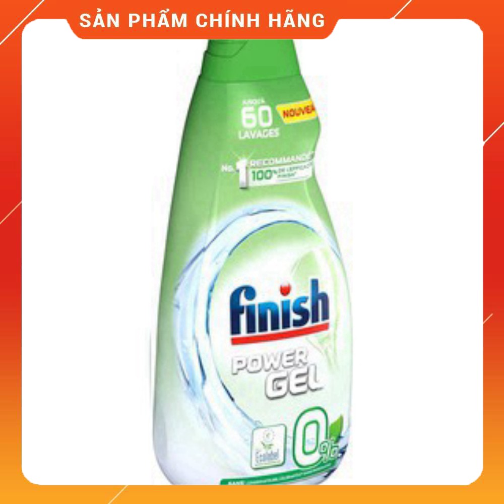 [Tặng khăn Lau] Gel rửa bát Finish Eco 0% 900ml - Nhập khẩu EU