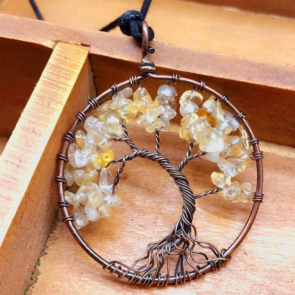 Mặt Dây Chuyền Tree of Life Citrine