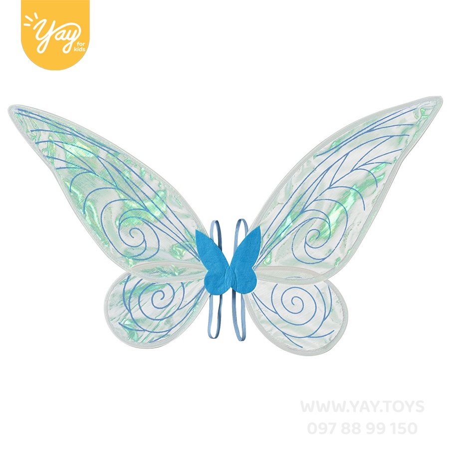 Váy Gấm Xanh Đính Hoa Cánh Tiên - Yay