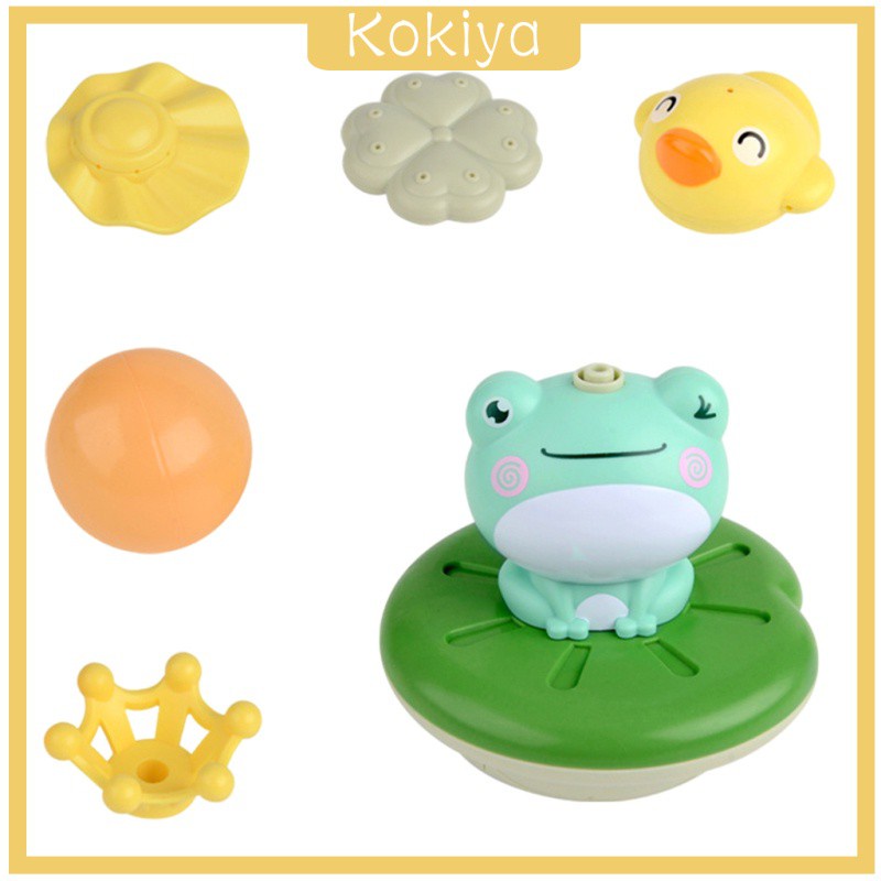 [KOKIYA] Baby Bath Toys Frog Water Spray Toy Electric Sprinkler Kid