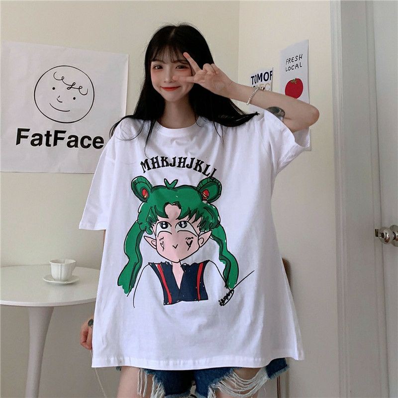 áo thun nữ form rộng unisex cute siêu dễ thương