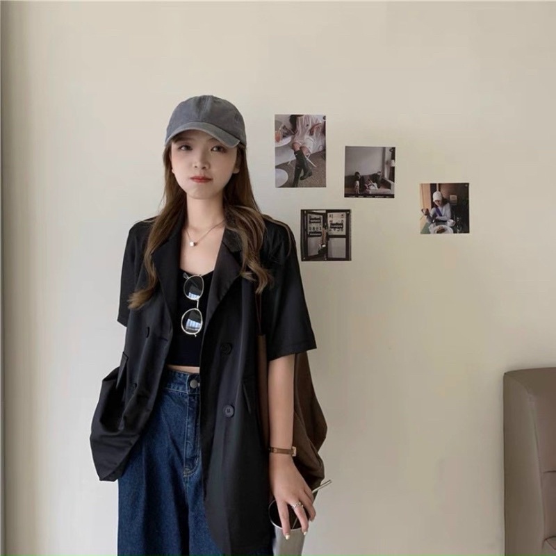 [Mã SKAMCLU7 giảm 10% tối đa 50K đơn 0Đ] blazer ngắn tay 7321 | BigBuy360 - bigbuy360.vn