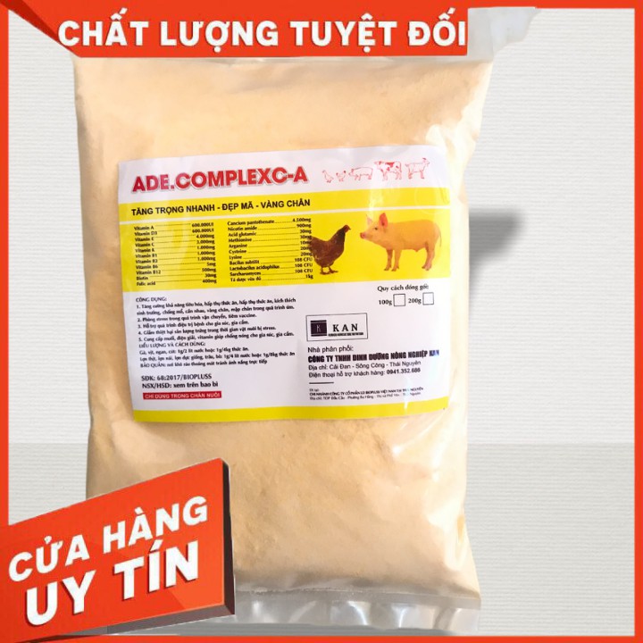 Thuốc bổ vỗ béo vàng da, đẹp mã; tăng sức đề kháng mau ăn, chóng lớn cho gia súc gia cầm gói 200g