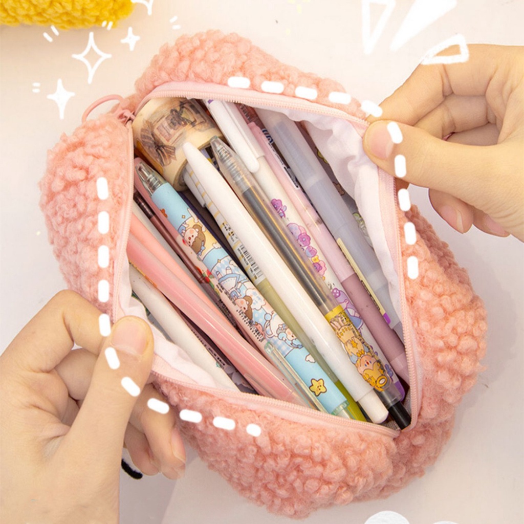 Túi Đựng Bút/Mỹ Phẩm Kiểu Hàn Quốc Dễ Thương Tiện Dụng Mang Đi Du Lịch