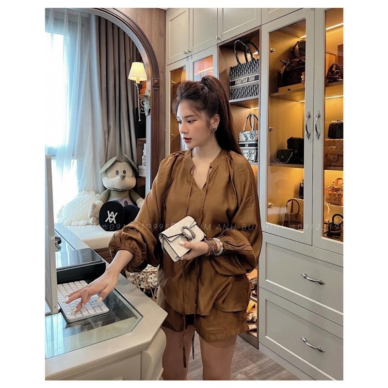 Set bộ tơ nhật nâu tây