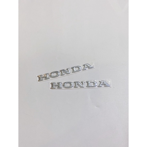 Cặp tem chữ Honda nổi 10x1cm dán trang trí xe máy Vario, Víion...