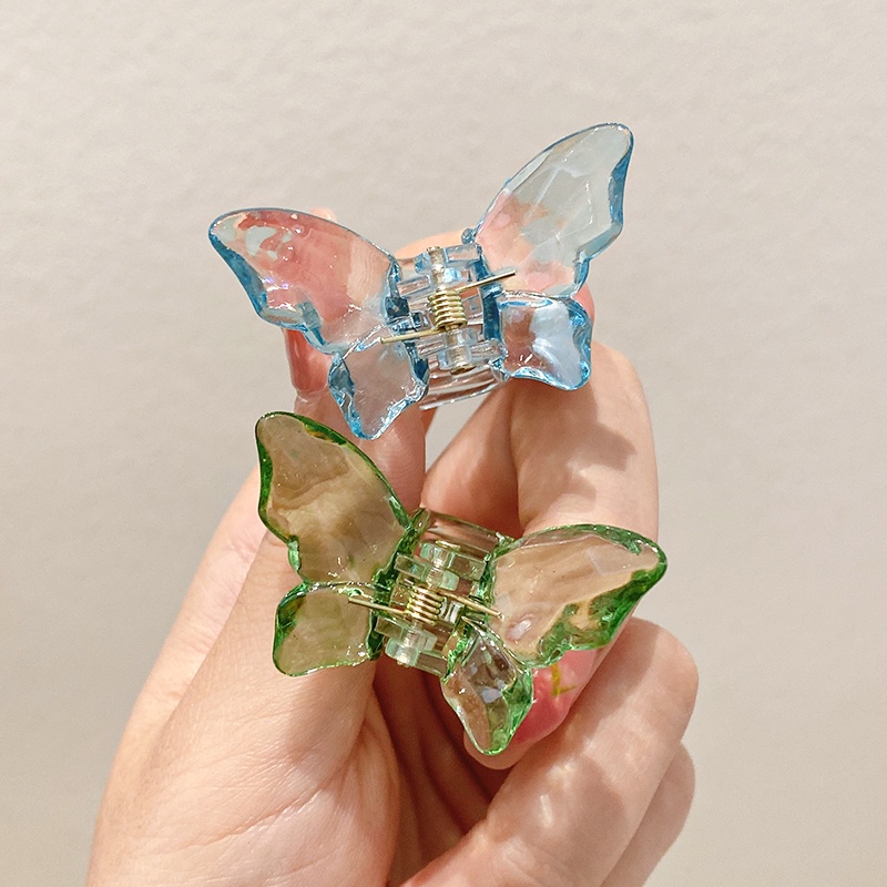 Kẹp Tóc Hình Bướm Trong Suốt Thời Trang Hàn Quốc 2 Kích Thước