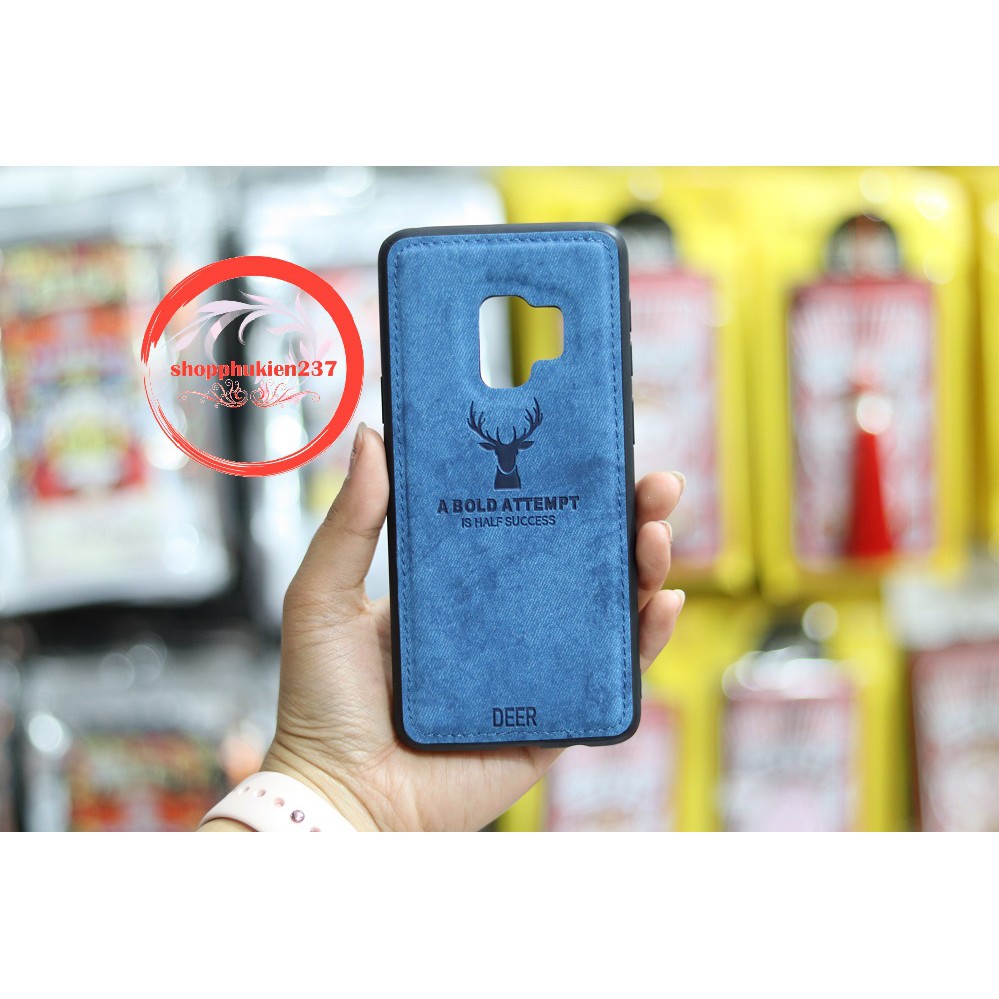 [Freeship toàn quốc từ 50k] ỐP LƯNG SAMSUNG GALAXY S9 , S9 PLUS ỐP TPU VẢI JEAN KHẮC NAI CAO CẤP