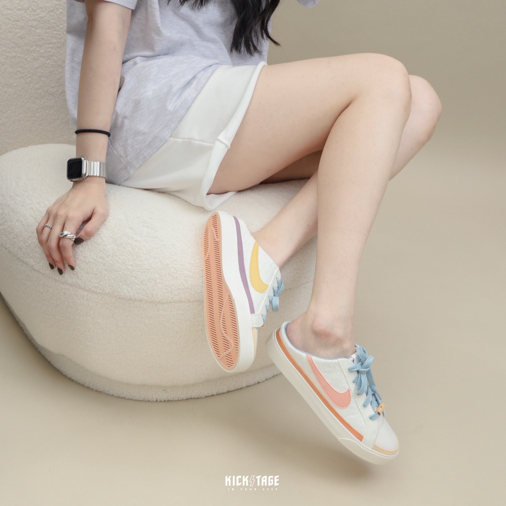 [CHÍNH HÃNG] Giày NIKE Đạp Gót COURT LEGACY MULE - *SUN CLUB* - Code: DV1741-181