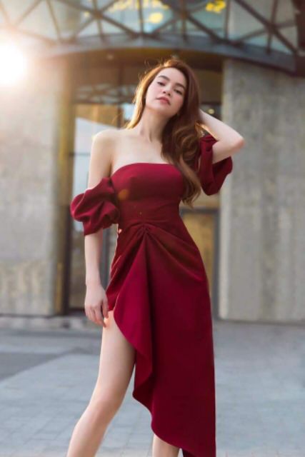 Đầm dự tiệc tay phồng HH DG4371
