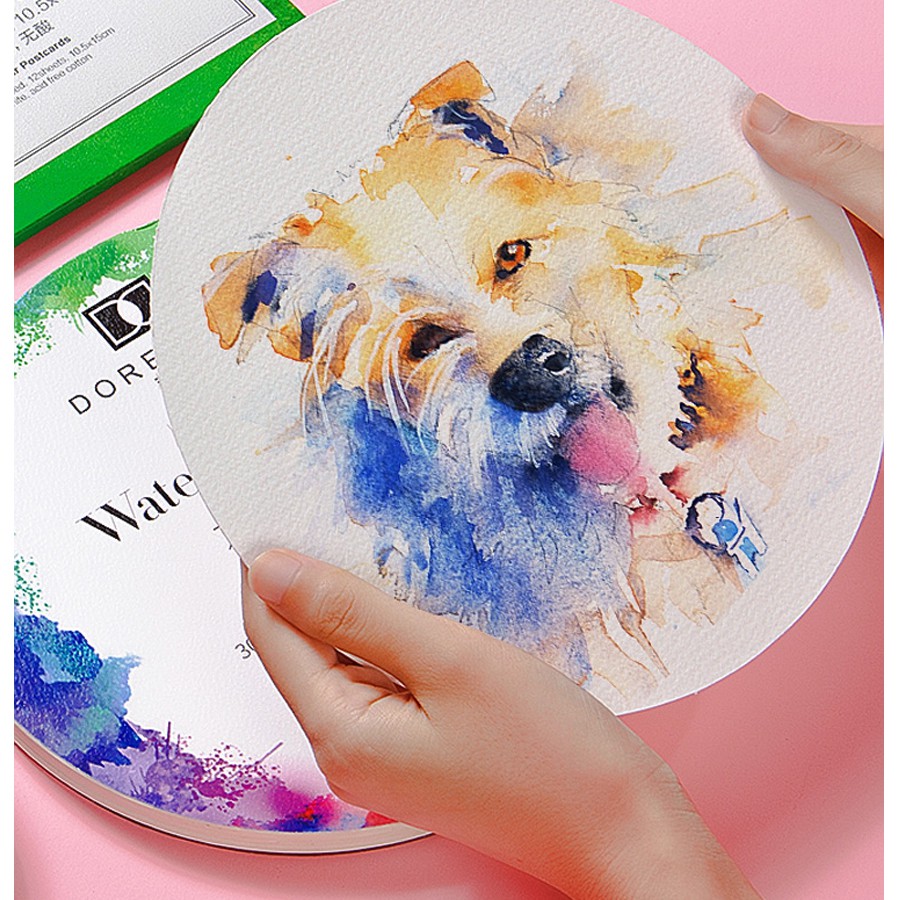 Set Giấy SeamiArt Vẽ Màu Nước 300gsm 4 Loại Tùy Chọn Tiện Dụng