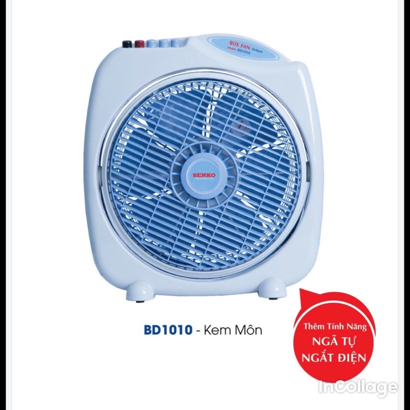QUẠT SENKO. Quạt Bàn Đảo Senko Model BD1010. Hàng Công Ty Đầy Đủ Bảo Hành.