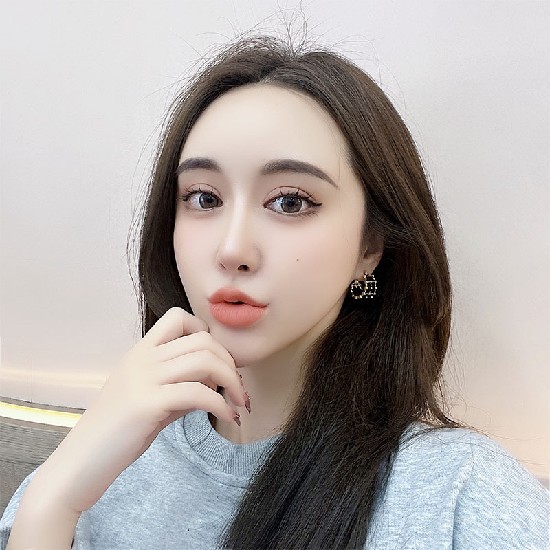 Khuyên tai kẹp không bấm lỗ chốt cố định K130 bằng hợp kim mạ vàng hình chữ C bigsize dáng ngắn Leous Accessories