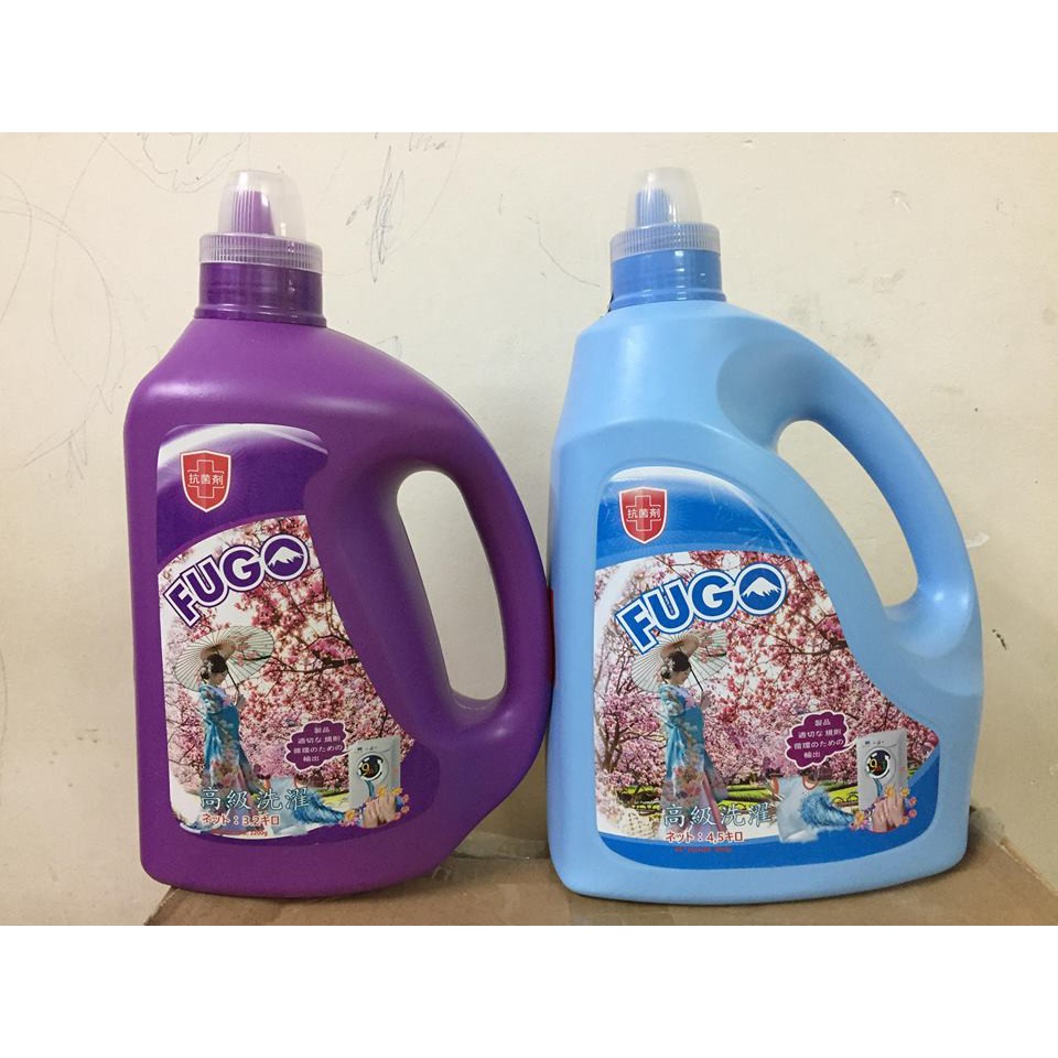 Nước Giặt Xả Fugo, Vkiss Hương Hoa Anh Đào Nhật Bản 4,5L