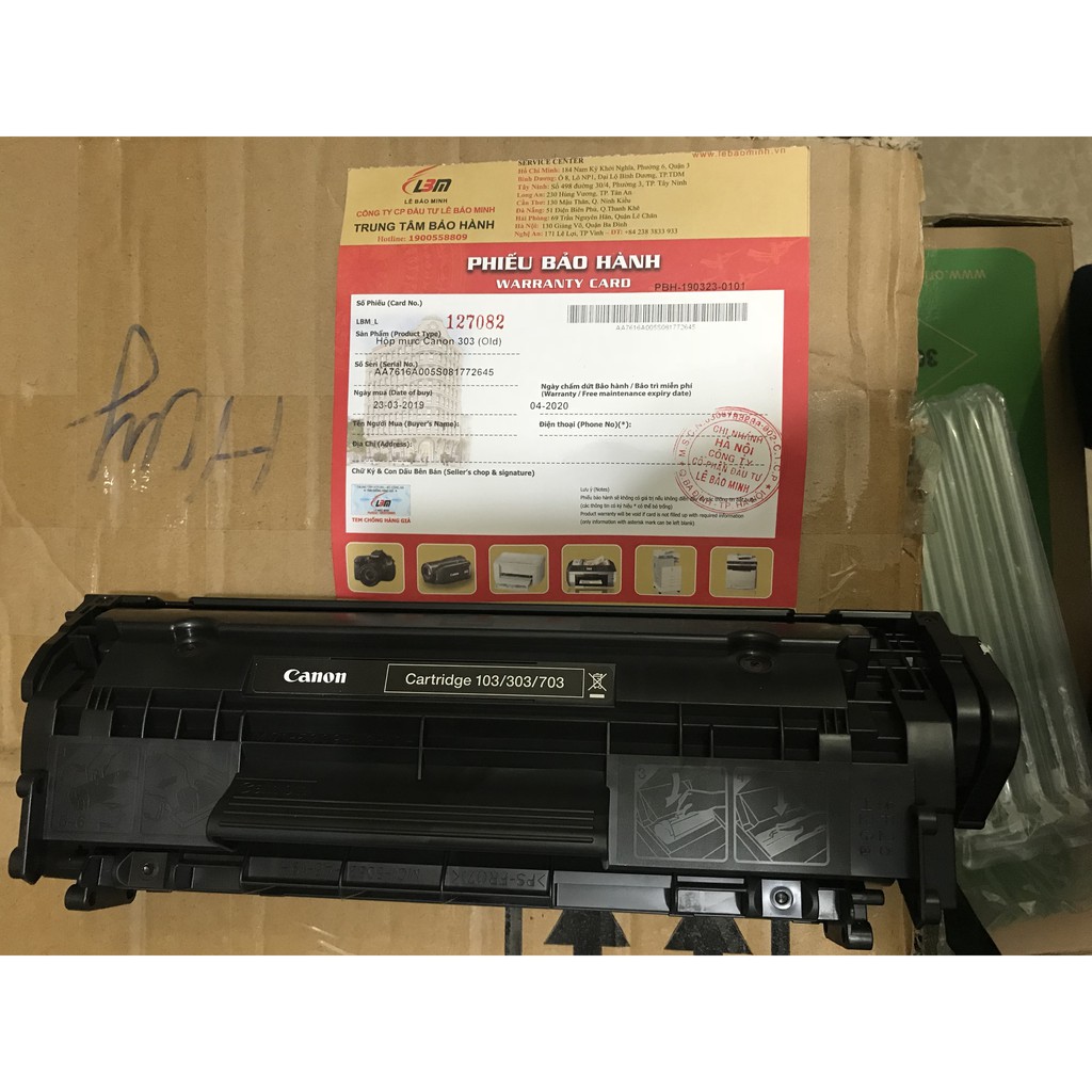 HỘP MỰC MÁY IN CANON 2900 Chính Hãng Mới 100% (Hàng bóc máy )