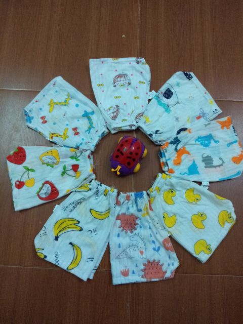 xã kho Quần chục đùi cotton giấy size 4-17kg