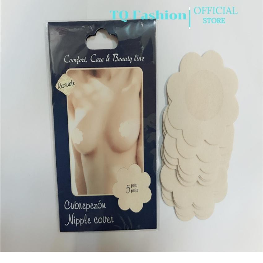 Miếng dán ti ngực giấy, Túi 10 miếng dán ngực chống lộ ti khoe vòng 1 quyến rủ alohashop91