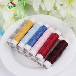 Set 12 cuộn chỉ Polyester nhiều màu sắc may đồ thủ công DIY