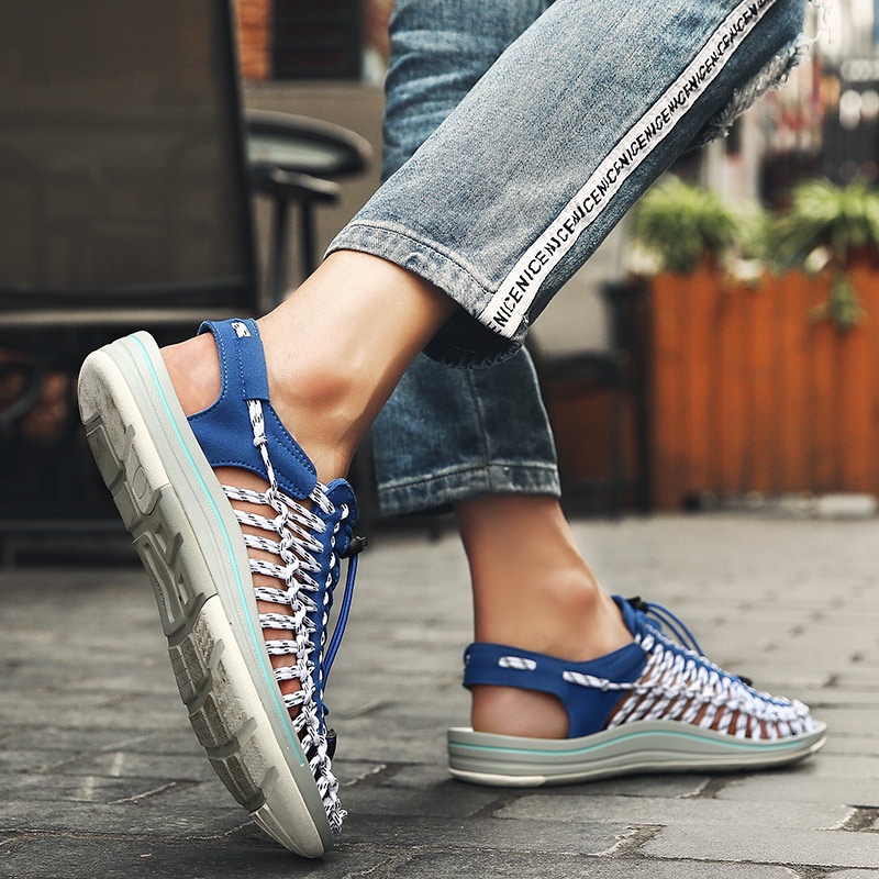 Giày sandal chống trượt thoáng khí cỡ 35-48 phong cách đi biển cho nam và nữ